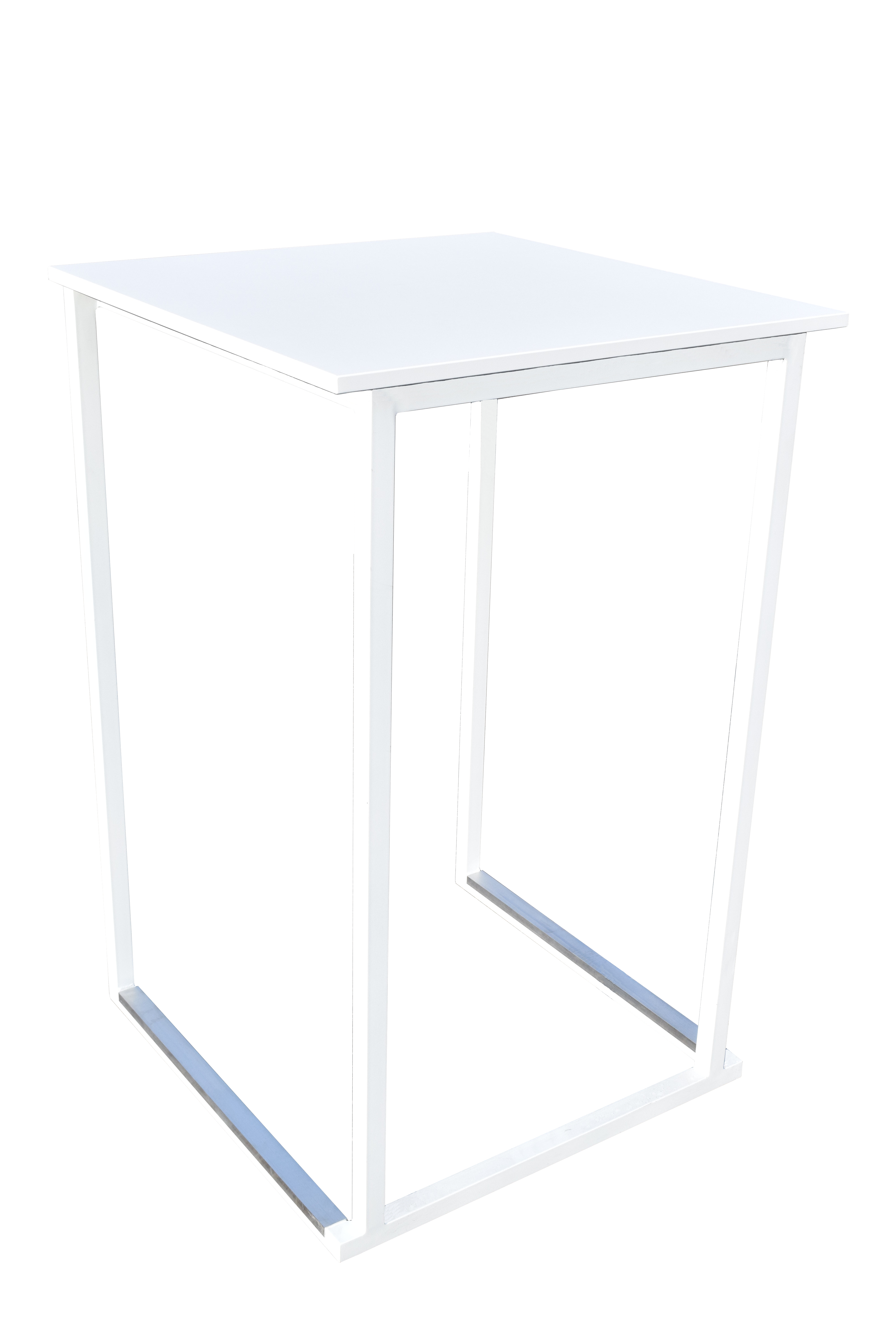 Stehtisch Boulevard, Indoor (70 x 70 cm) I (Weiß)