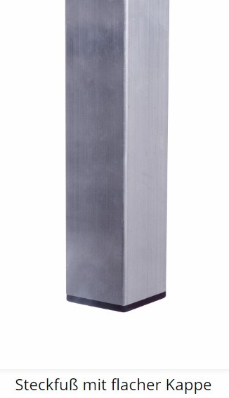 Steckfuß mit flacher Kappe (60 cm)