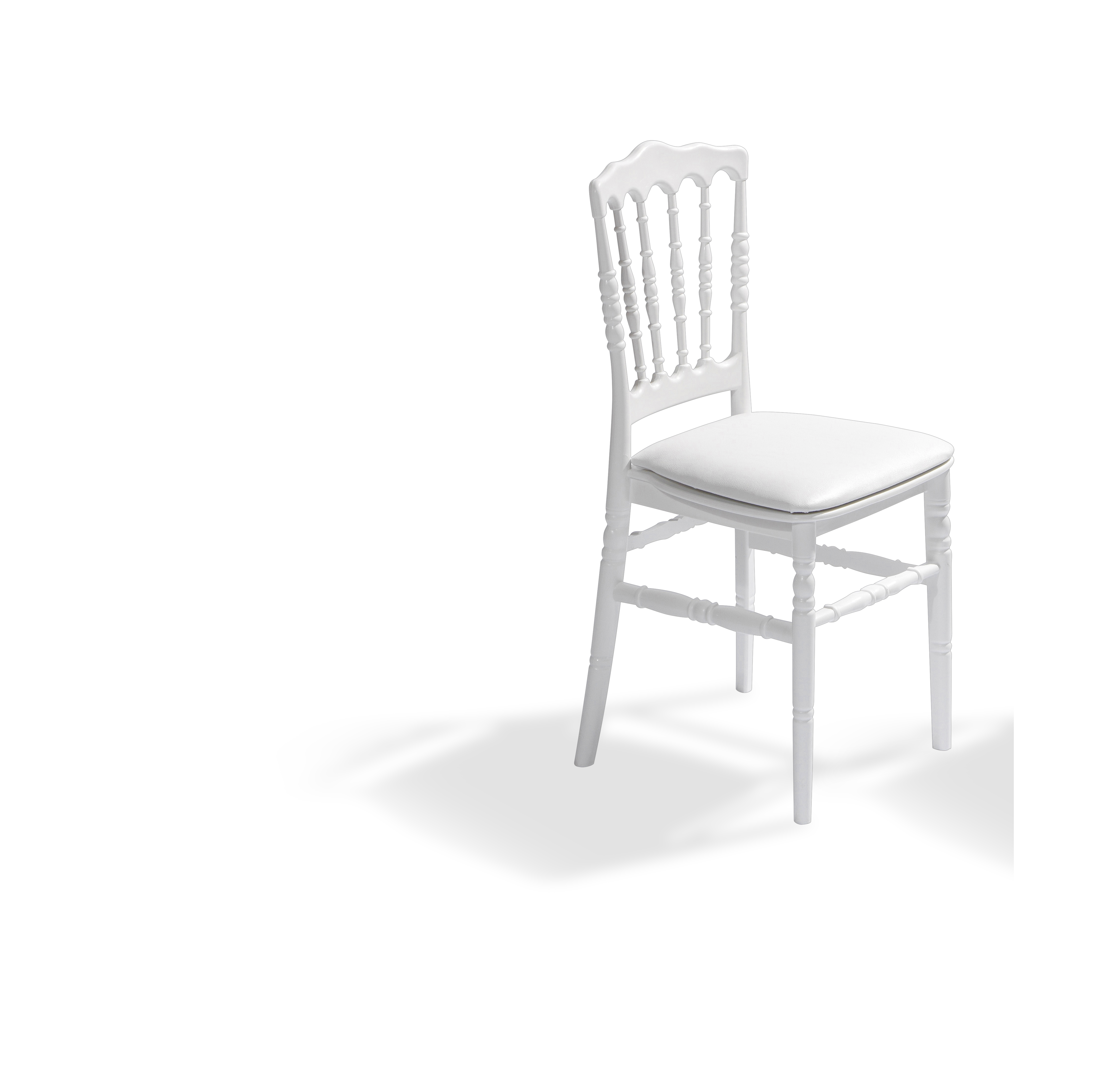 Sitzkissen aus Kunstleder I (Weiß)