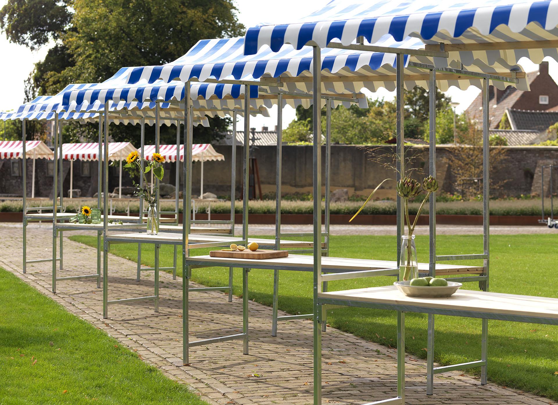 Marktstand Professional I (Blau-Weiß)